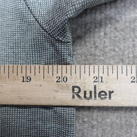 Outdoor Voices Polo Shirt Small Green Microcheck Performance - Picture 6 of 6